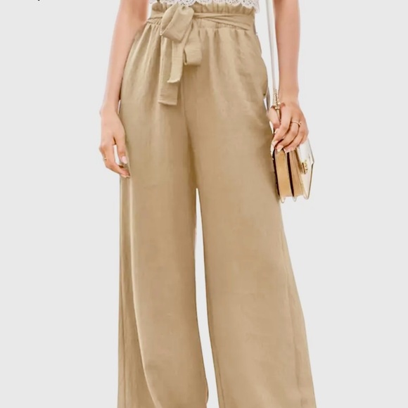 unbranded Pants - High Rise Elastic Waist Palazzo Pant, Size-Small available